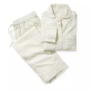 NWT! Serena & Lily Seersucker Pajamas in Pistachio - S
